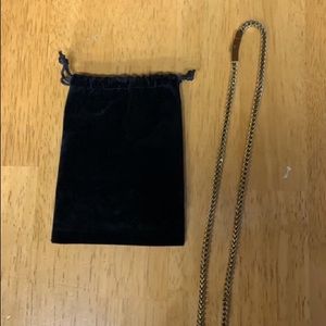Gold Foxtail Chain Necklace